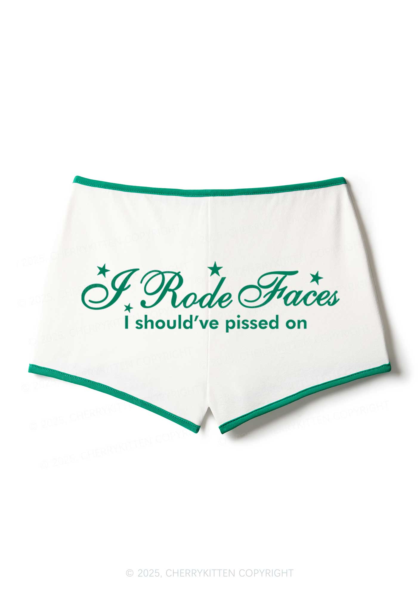 I Rode Faces Y2K Booty Shorts Cherrykitten