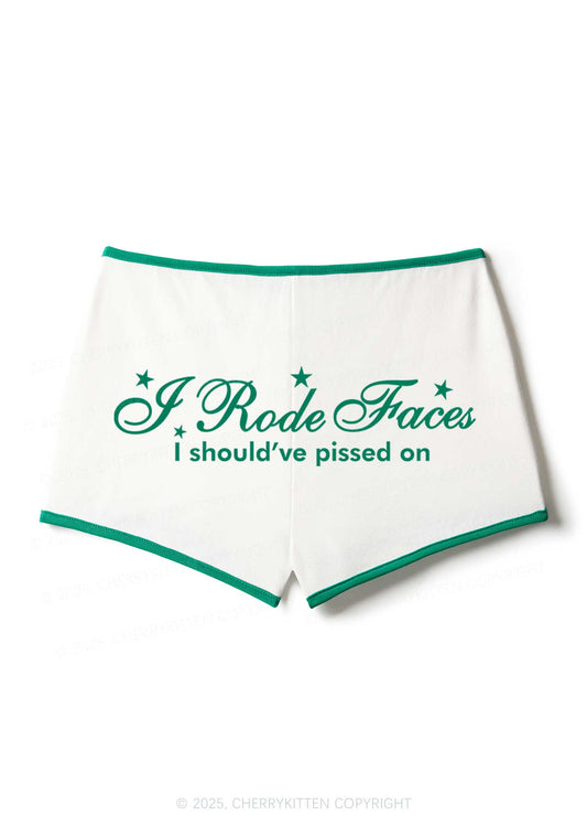 I Rode Faces Y2K Booty Shorts Cherrykitten