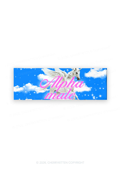 Blue Sky Alpha Male Unicorn Y2K Print Headband Cherrykitten