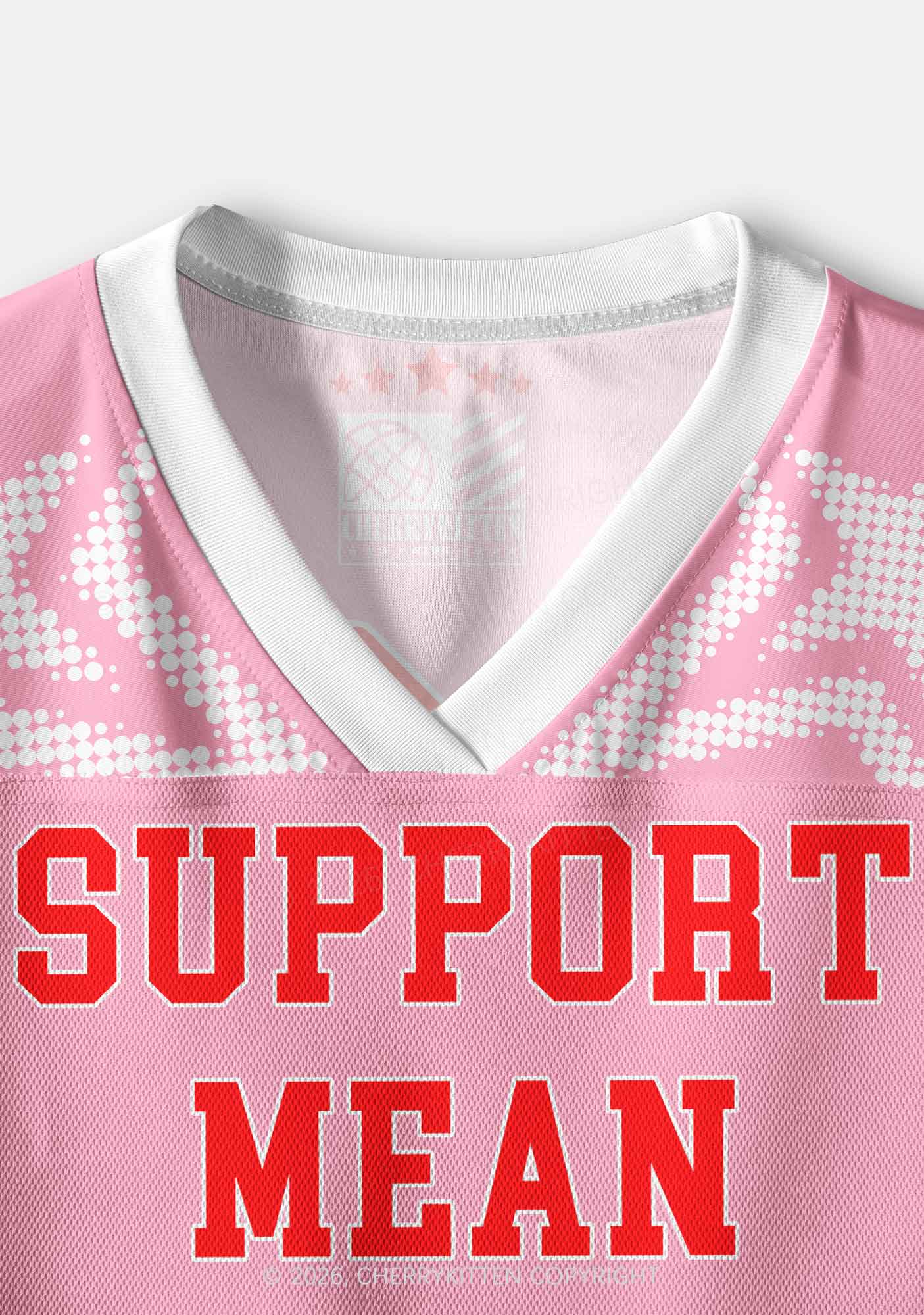Support Mean Lesbians Pride Y2K Crop Sport Jersey Shirts Cherrykitten