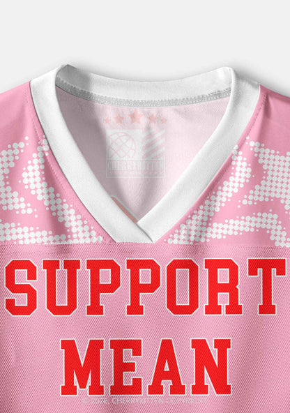 Support Mean Lesbians Pride Y2K Crop Sport Jersey Shirts Cherrykitten