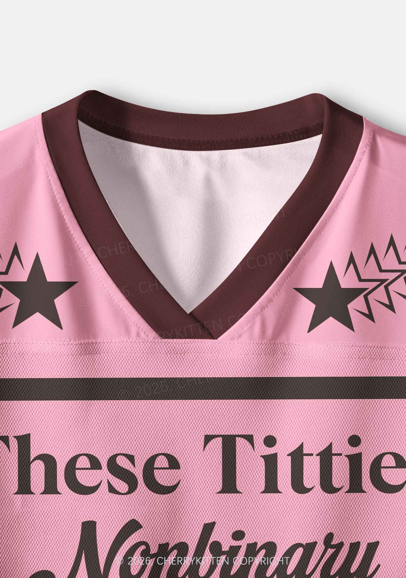 These Txtties Nonbinary Too Pride Y2K Crop Sport Jersey Shirts Cherrykitten