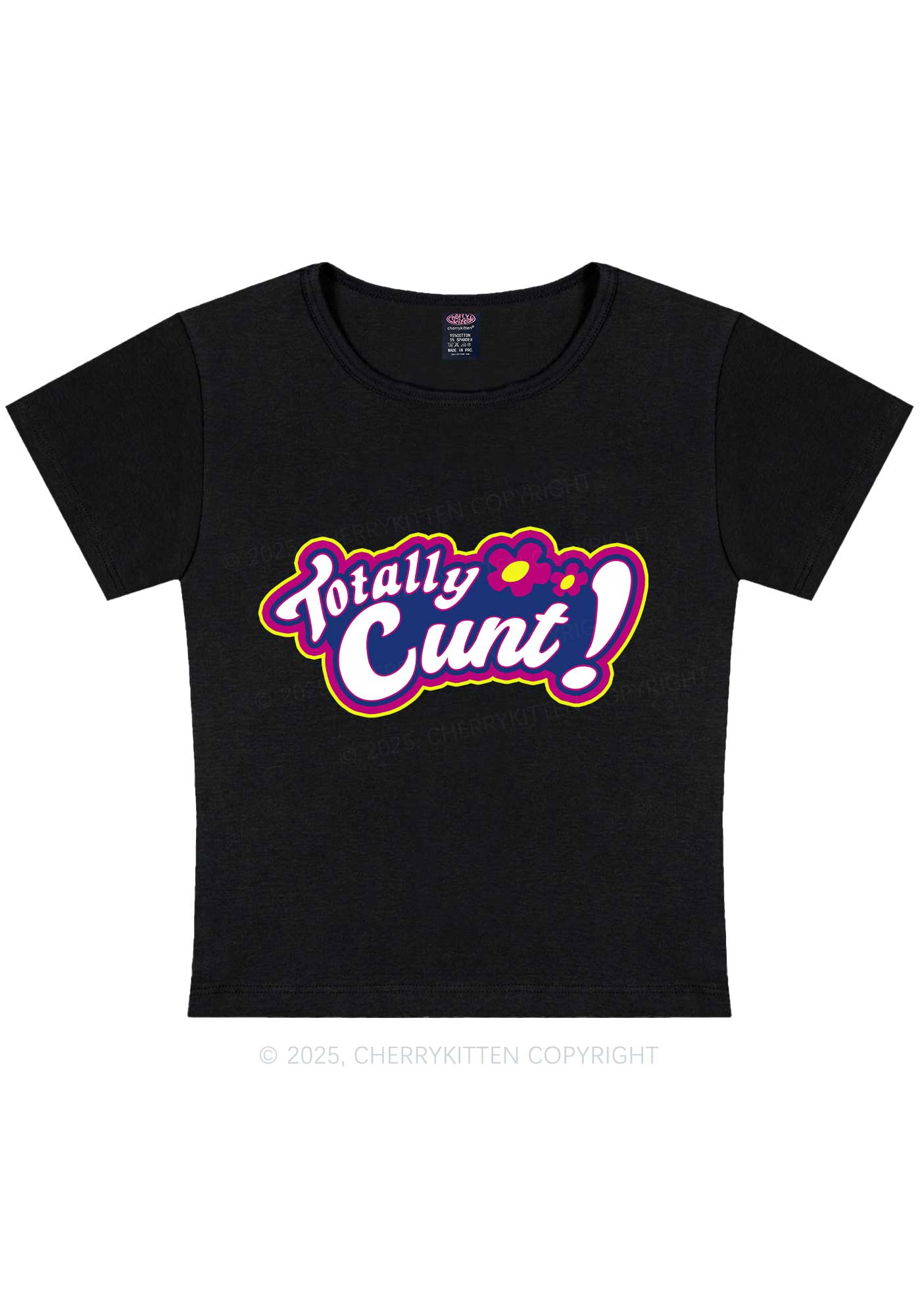 Totally Cxxt Y2K Baby Tee Cherrykitten