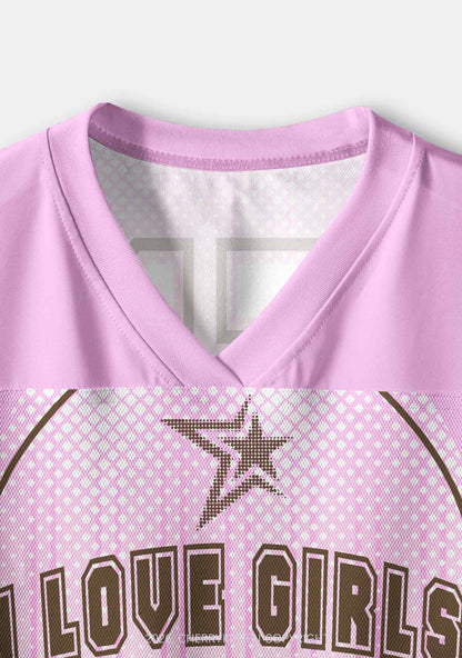 I Love Girls Scissors Pride Y2K Crop Sport Jersey Shirts Cherrykitten