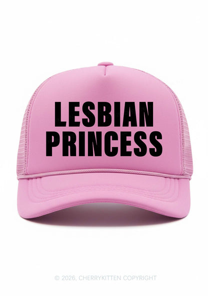 Lesbian Princess Pride Y2K Trucker Hat Cherrykitten