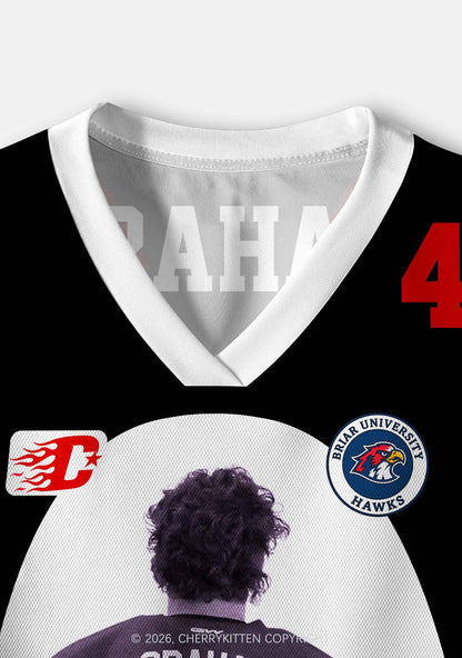 Hockey Player GG Y2K Crop Sport Jersey Shirts Cherrykitten