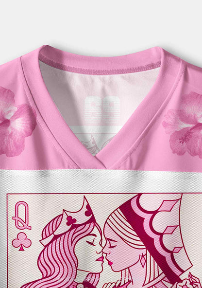 Lesbian Queen Pride Y2K Crop Sport Jersey Shirts Cherrykitten