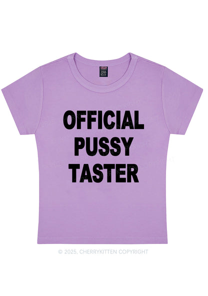 Official Puxxy Taster Y2K Baby Tee Cherrykitten