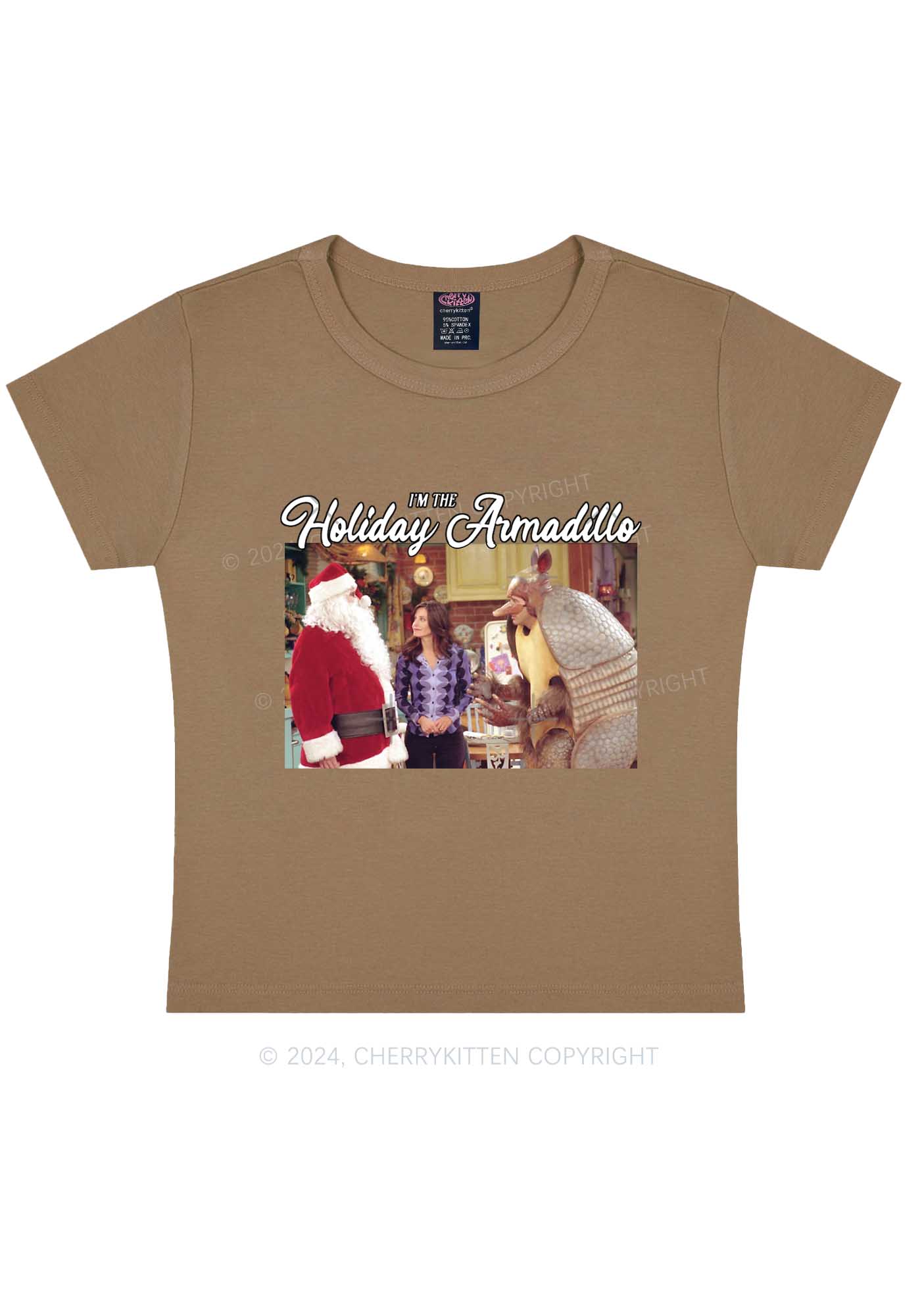 Christmas Holiday Y2K Baby Tee Cherrykitten