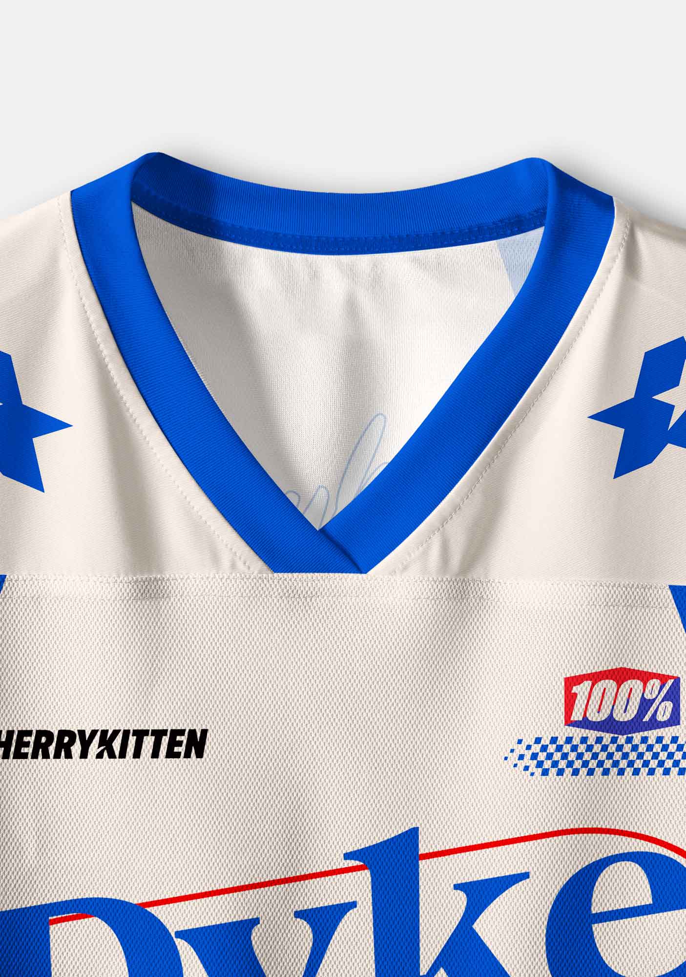 Blue Dyke Pride Y2K Crop Sport Jersey Shirts Cherrykitten
