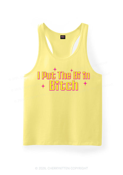 Put The Bi In Bxxch Pride Y2K Men Racerback Tank Top Cherrykitten