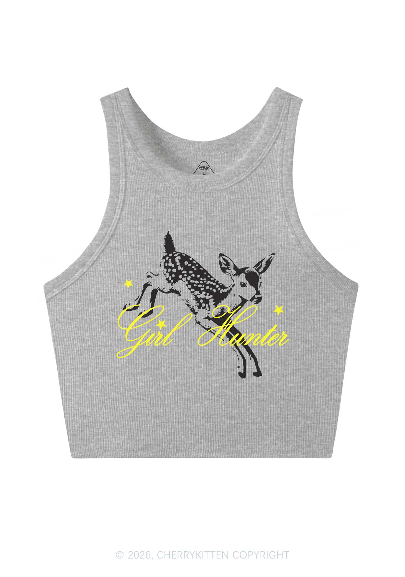 Girl Hunter Deer Pride Y2K Crop Tank Top Cherrykitten