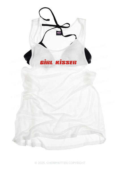 Girl Kisser Star Pride Y2K Sheer Boyfriend Tank Cherrykitten