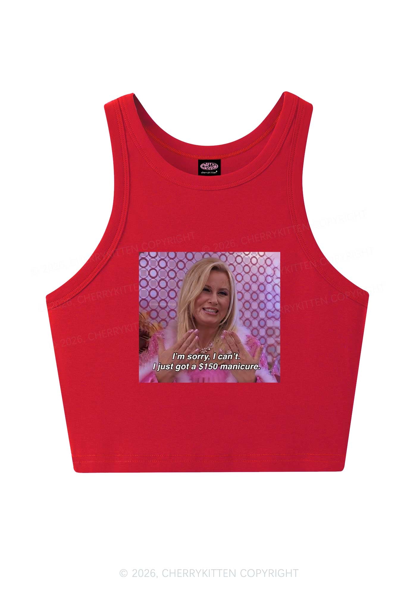 I Just Got Manicure Y2K Crop Tank Top Cherrykitten