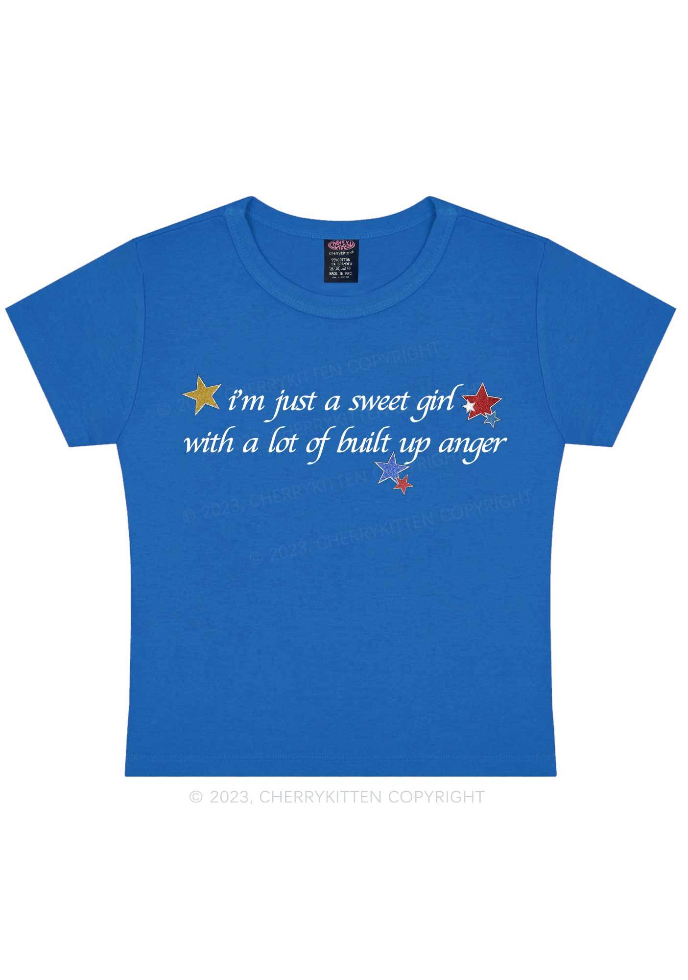 I'm A Sweet Girl Y2K Baby Tee Cherrykitten