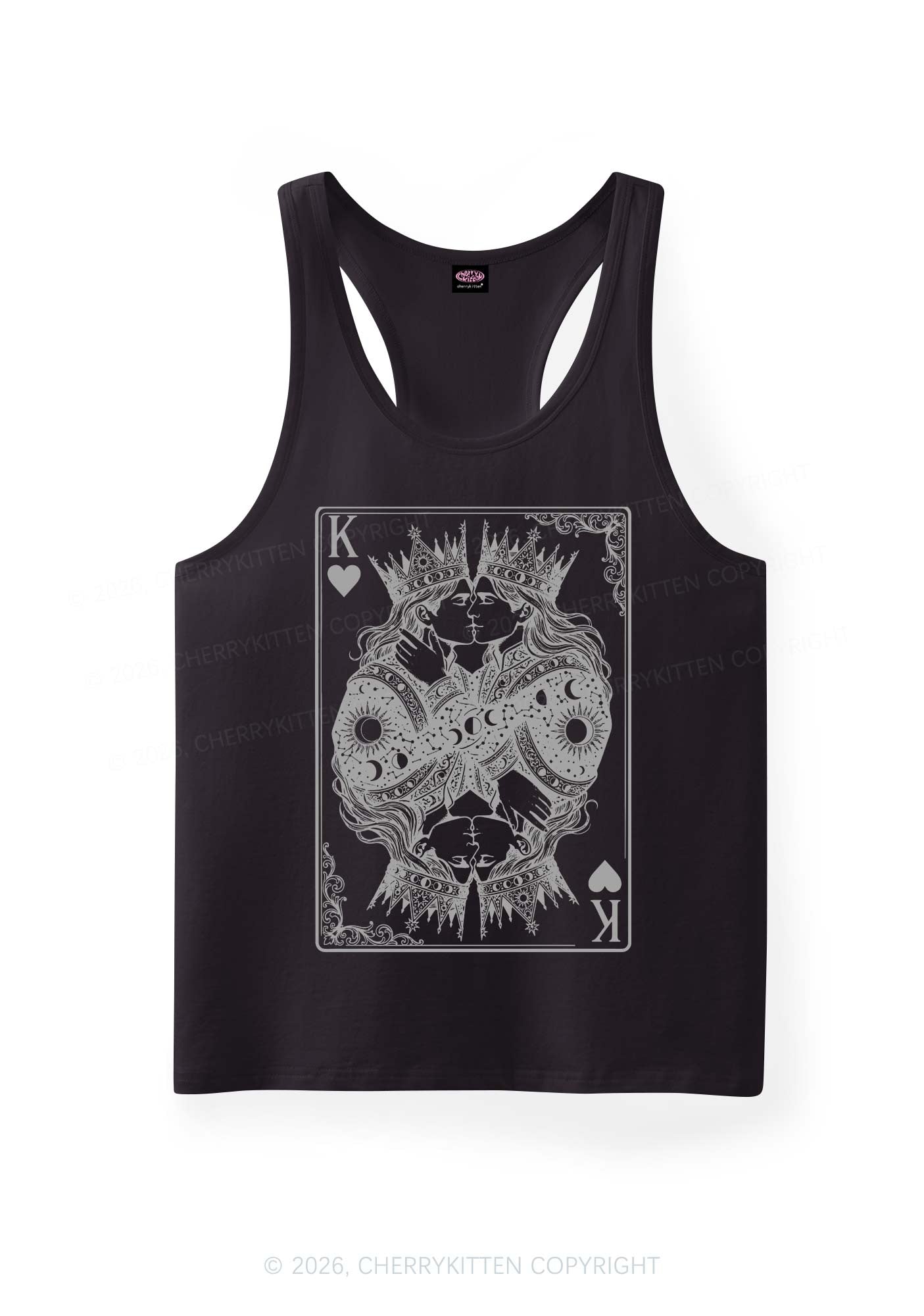 Kings Kissing Pride Y2K Men Racerback Tank Top Cherrykitten