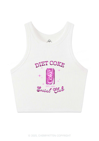 Diet Coke Social Club Y2K Crop Tank Top Cherrykitten