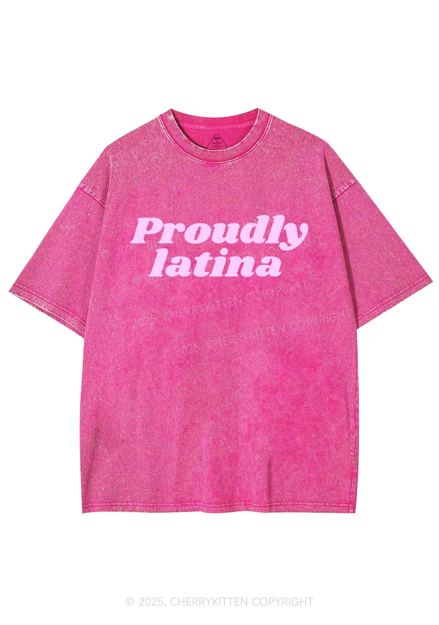 Proudly Latina Y2K Washed Tee Cherrykitten