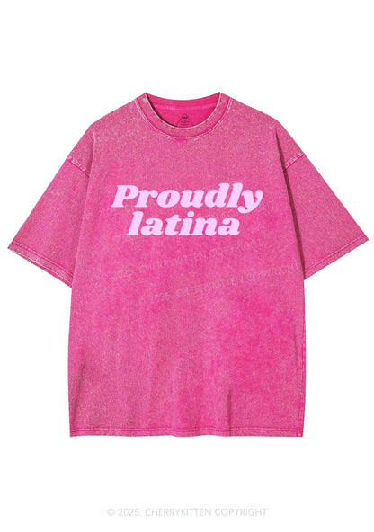 Proudly Latina Y2K Washed Tee Cherrykitten