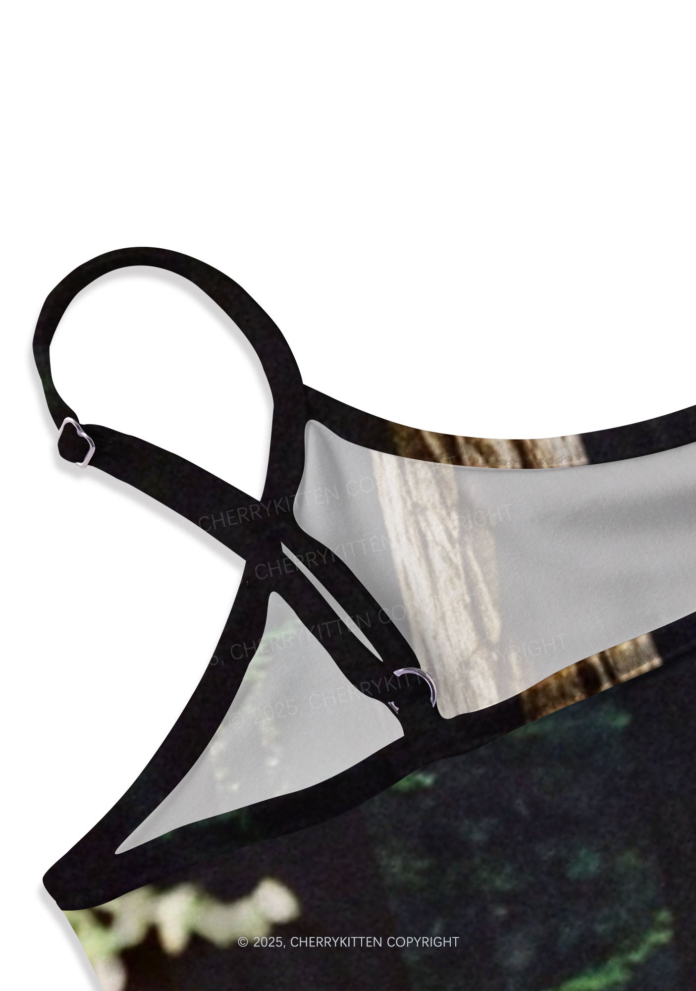 Crocodile Bride Y2K Print Slip Dress Cherrykitten