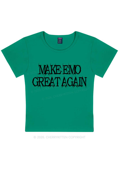 Make Emo Great Again Y2K Baby Tee Cherrykitten