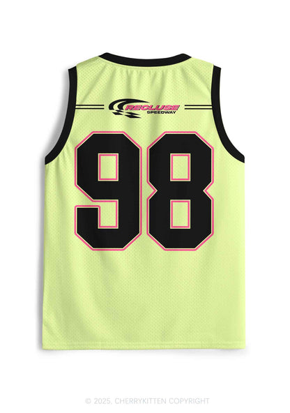 Custom Yellow Cxxt Y2K Sport Jersey Tank Cherrykitten