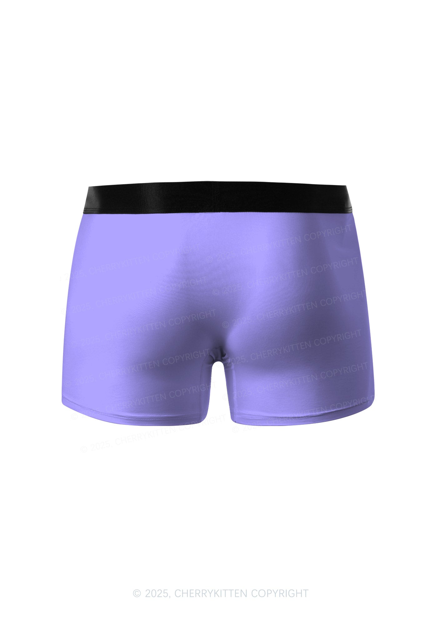 Purple Y2K Print Men Boxer Briefs Cherrykitten