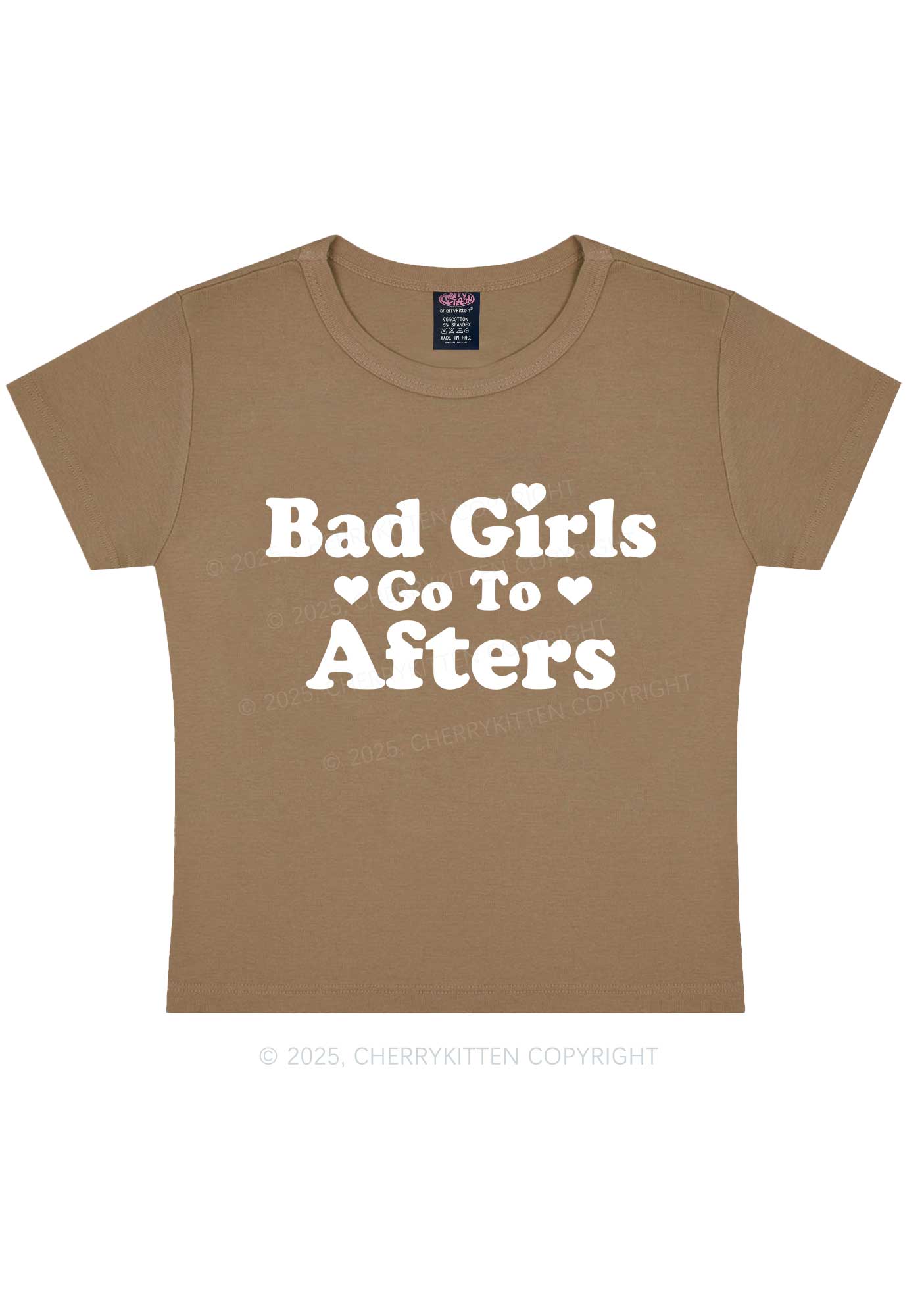 Bad Girls Go Afters Y2K Baby Tee Cherrykitten