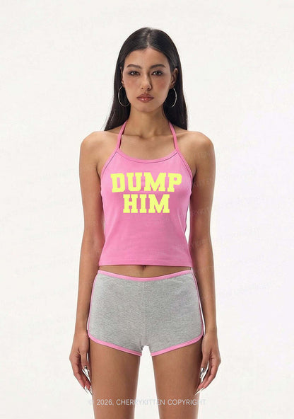Dump Him Y2K Halter Neck Cami Cherrykitten