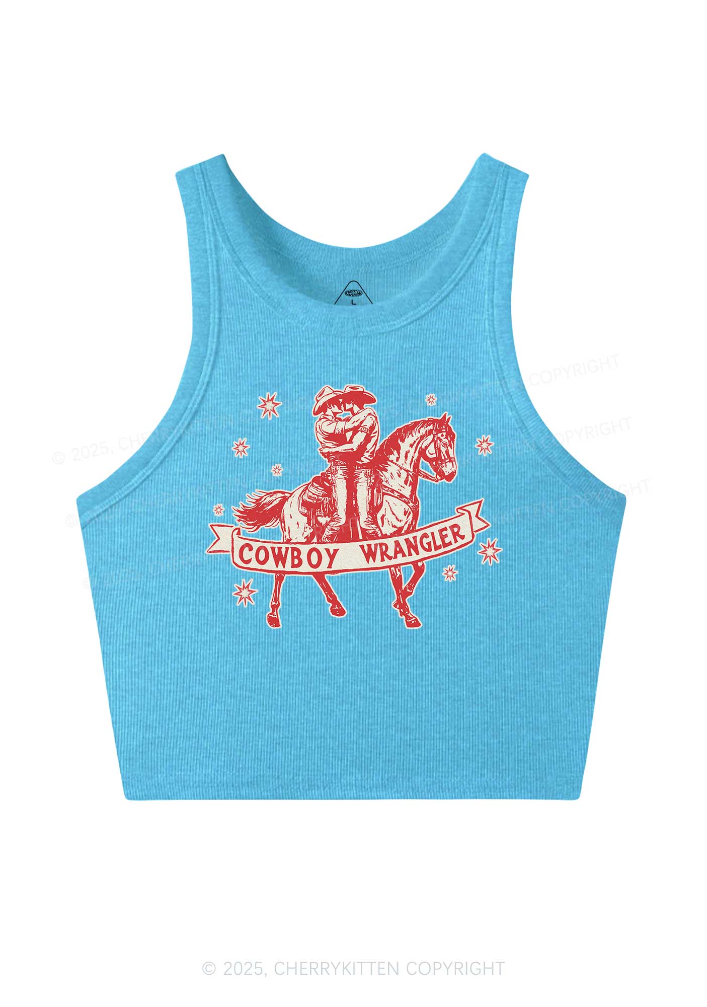 Cowboy Wrangler Pride Y2K Crop Tank Top Cherrykitten