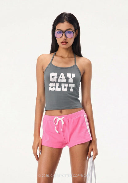 Gay Slxt Pride Y2K Halter Neck Cami Cherrykitten
