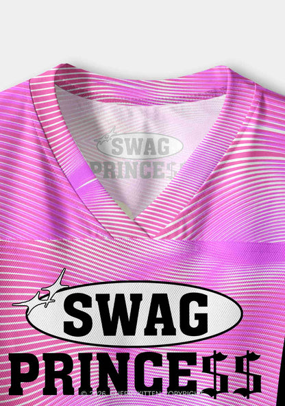 Swag Princess Y2K Crop Sport Jersey Shirts Cherrykitten