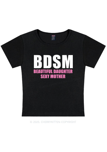 BDSM Daughter Mother Y2K Baby Tee Cherrykitten