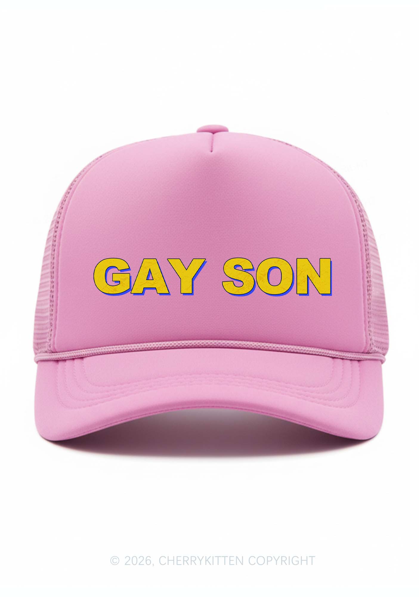 Gay Son Pride Y2K Trucker Hat Cherrykitten