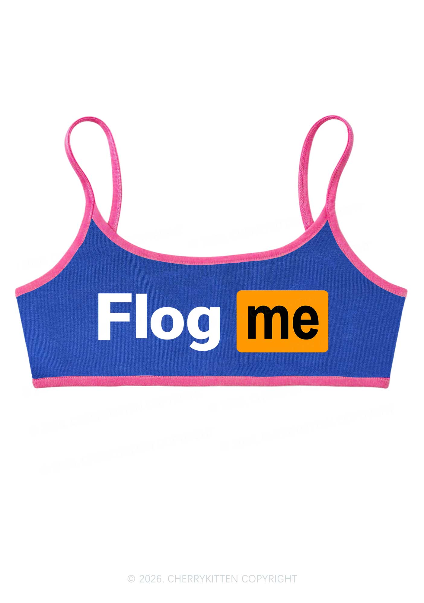 Flog Me Y2K Super Crop Cami Cherrykitten