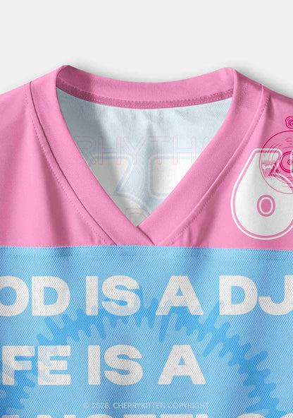 God Is A DJ Y2K Crop Sport Jersey Shirts Cherrykitten