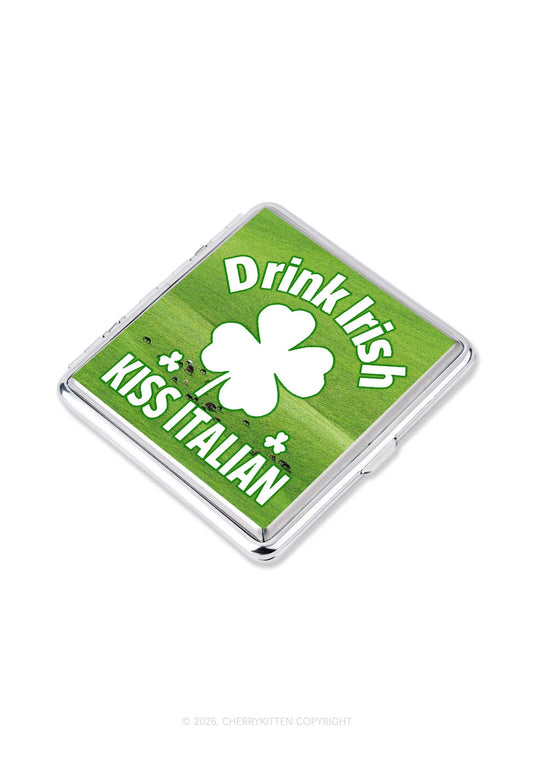 Drink Irish Kiss Italian St Patricks Y2K Cigarette Case Cherrykitten