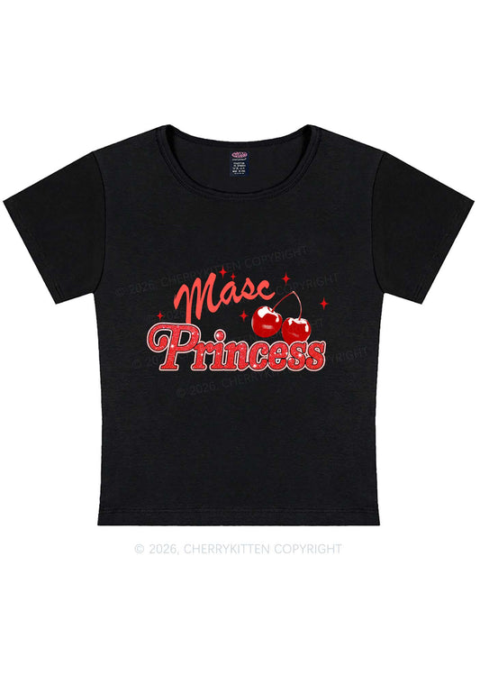 Masc Princess Cherry Pride Y2K Baby Tee Cherrykitten