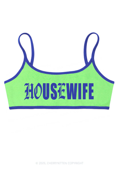 Gothic Housewife Y2K Super Crop Cami Cherrykitten