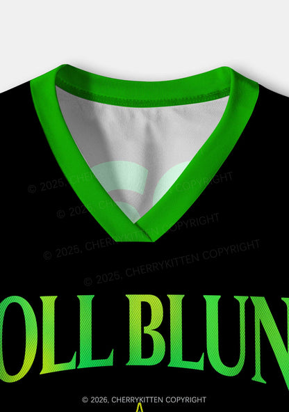 I Roll Blunts Y2K Crop Sport Jersey Shirts Cherrykitten