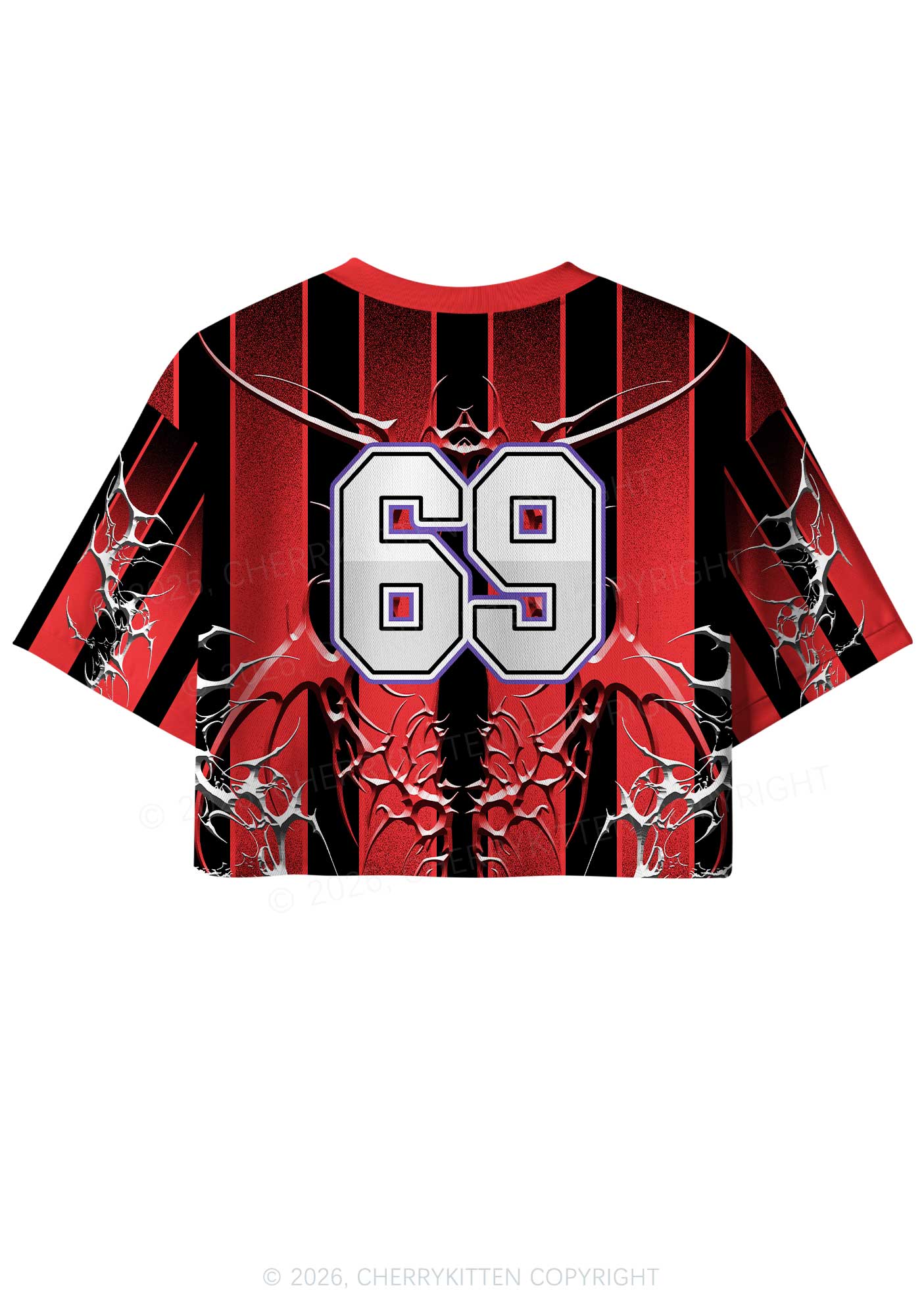 Demon Twink Pride Y2K Crop Sport Jersey Shirts Cherrykitten
