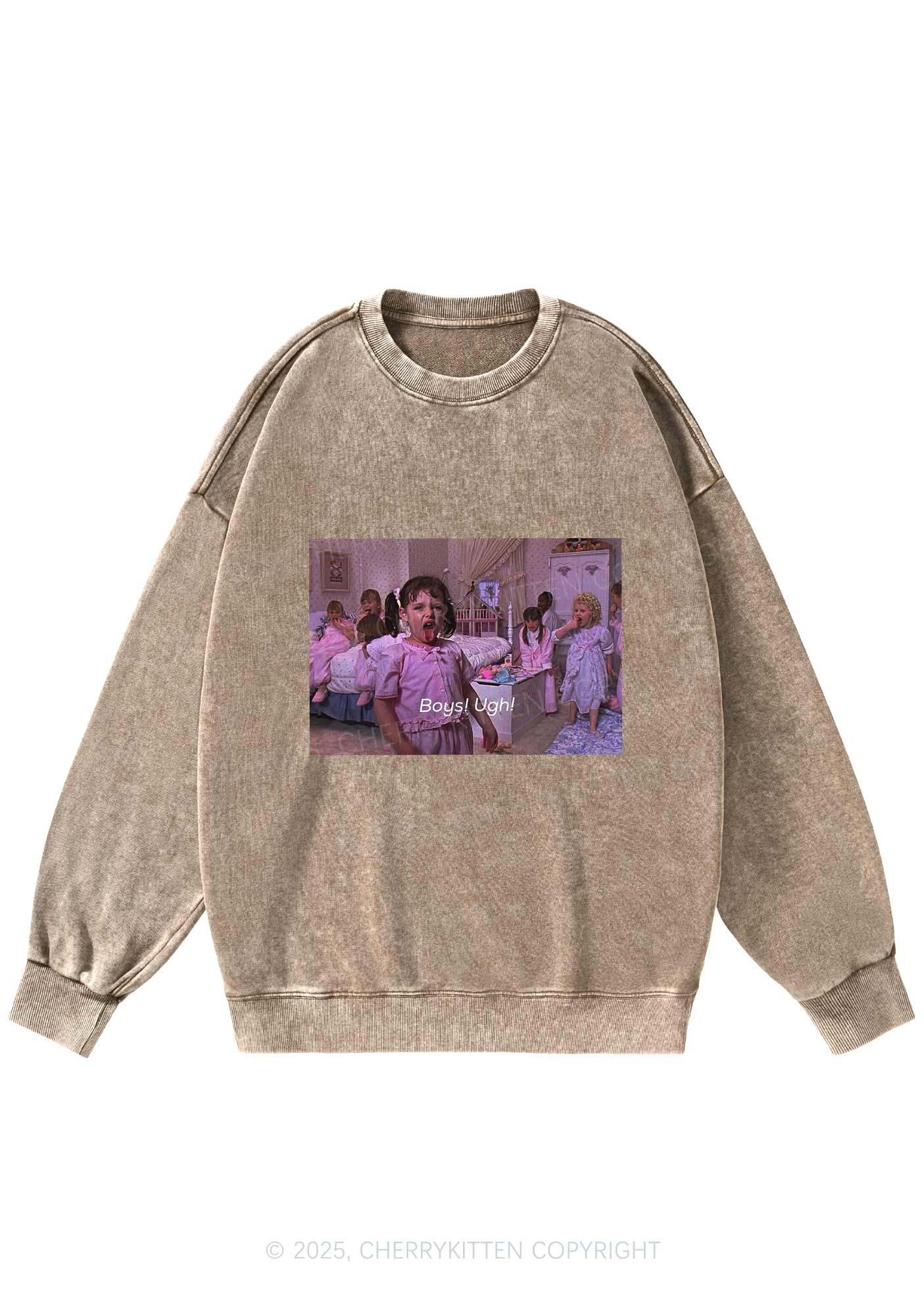 Boys Ugh Y2K Washed Sweatshirts Cherrykitten