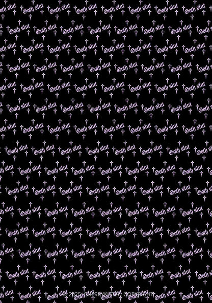 Halloween Pink Goth Slxt Y2K Print Long Sleeve Pajama Set Cherrykitten