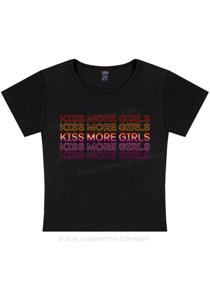 Curvy Kiss More Girls Y2K Baby Tee Cherrykitten