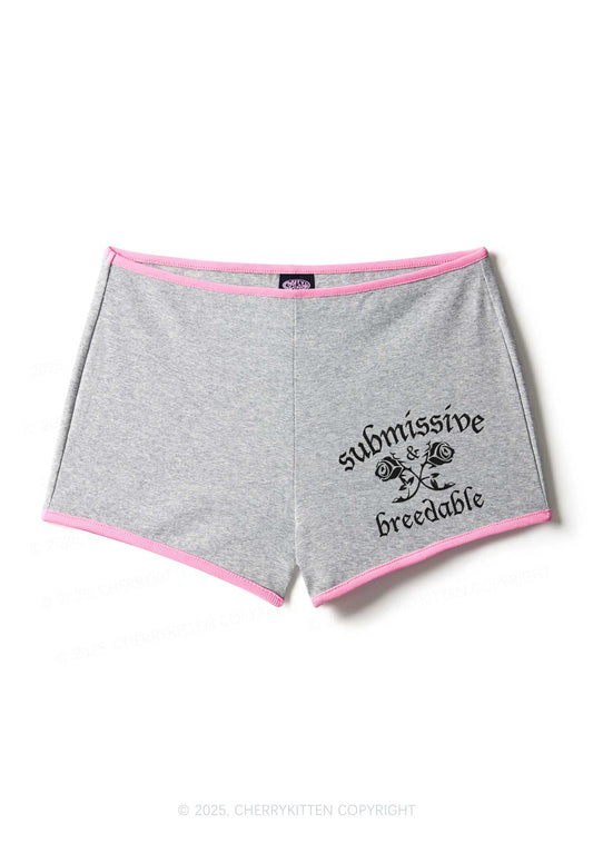 Submissive And Breedable Y2K Booty Shorts Cherrykitten