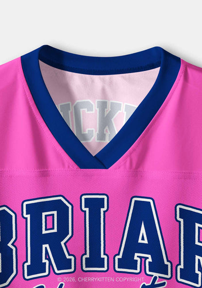Pink Hockey Team JT Y2K Crop Sport Jersey Shirts Cherrykitten