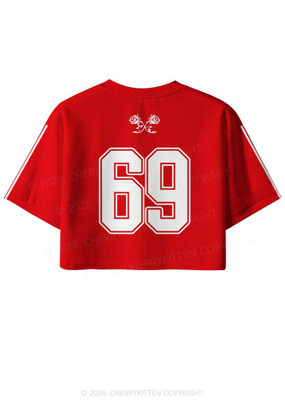 I Turn Mascs Into Bottoms Pride Y2K Crop Sport Jersey Shirts Cherrykitten