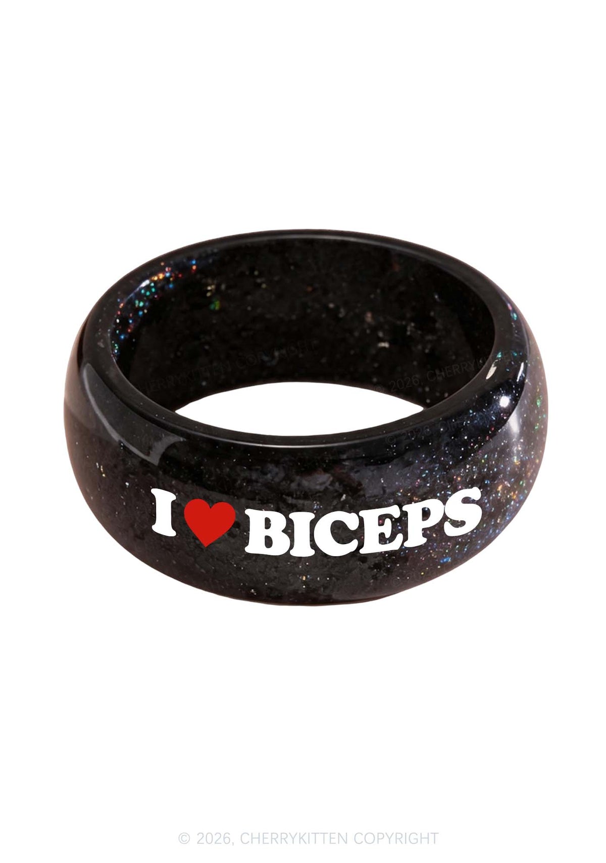 I Love Biceps Y2K Cuff Bangle Cherrykitten
