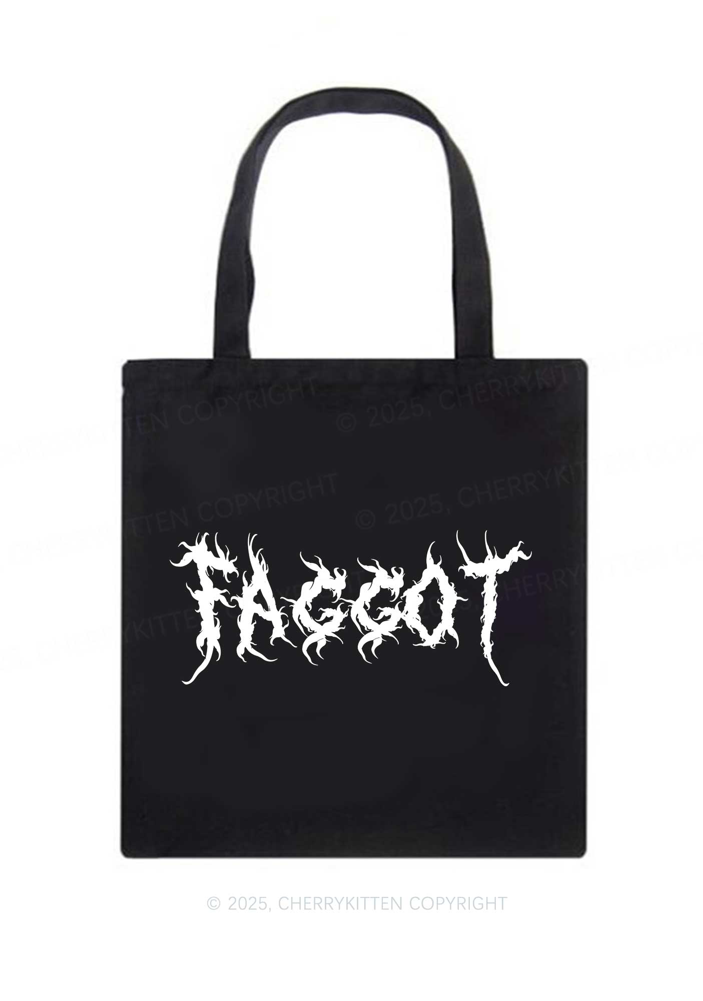 Punk Faggot Pride Y2K Canvas Tote Bag Cherrykitten