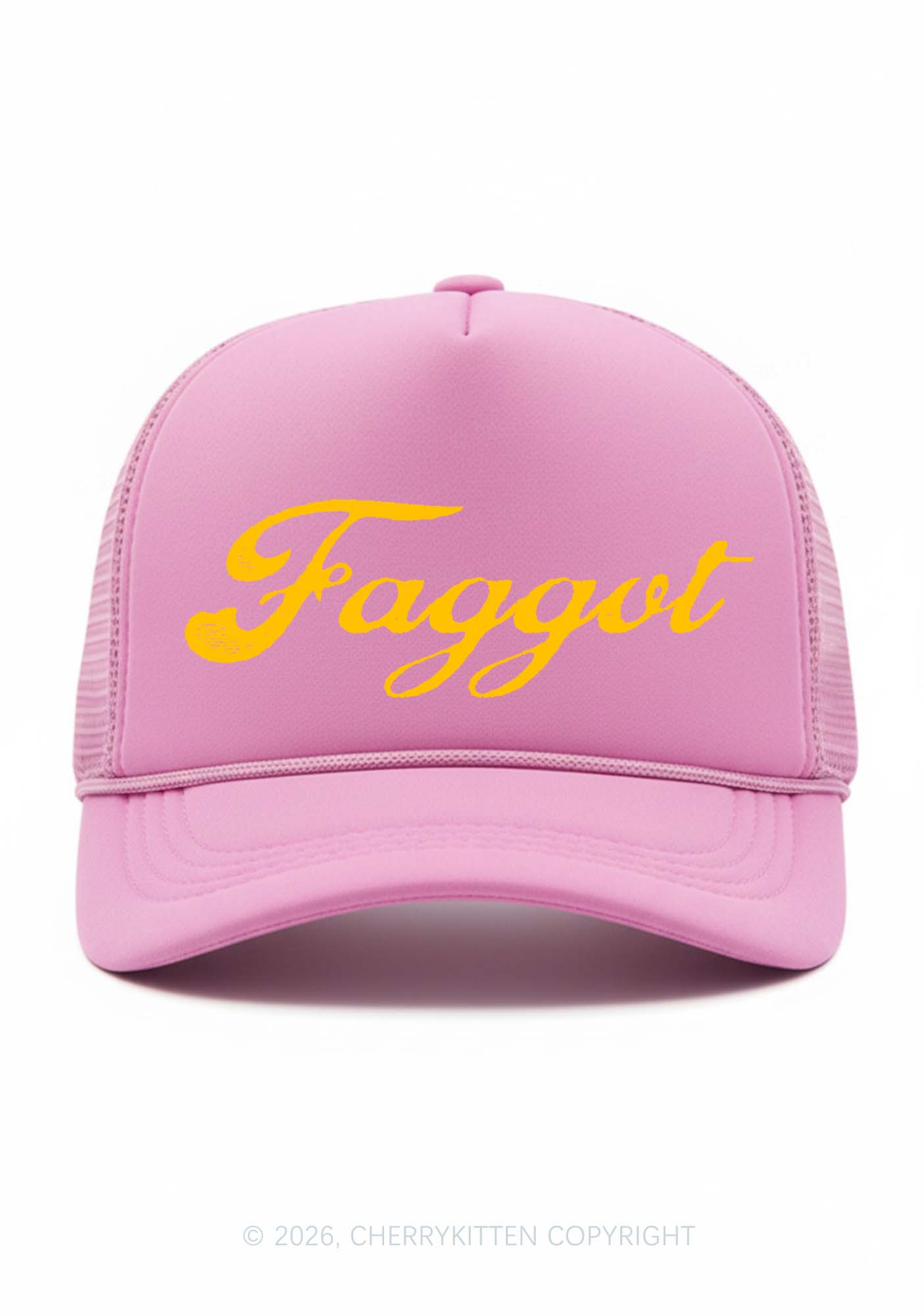 Faggot Art Pride Y2K Trucker Hat Cherrykitten